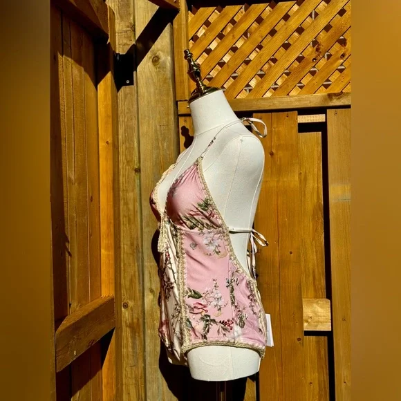 🆕 ZIMMERMANN 🧿 NWT Waverly Keyhole Crochet One Piece Swimsuit, Pink - Sz 3 - 8 - Picture 5 of 16